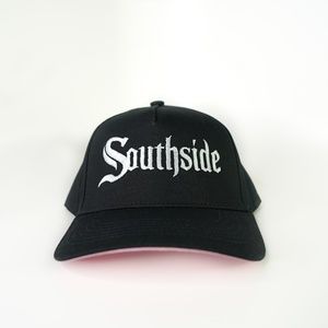Chicago Southside Chi-Town Pink Brim Pinky Black Snapback